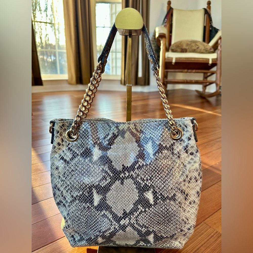 Michael Kors Jet Set Chain Python-Embossed Should… - image 3